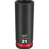 Milwaukee Shockwave Impact Duty 1/2" Drive 21mm Deep 6 Point Socket 49-66-6282