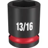 Milwaukee Shockwave Impact Duty 1/2" Drive 13/16" Standard 6 Point Socket 49-66-6207