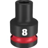 Milwaukee Shockwave Impact Duty 1/2" Drive 8mm Standard 6 Point Socket 49-66-6240