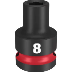 Milwaukee Shockwave Impact Duty 1/2" Drive 8mm Standard 6 Point Socket 49-66-6240