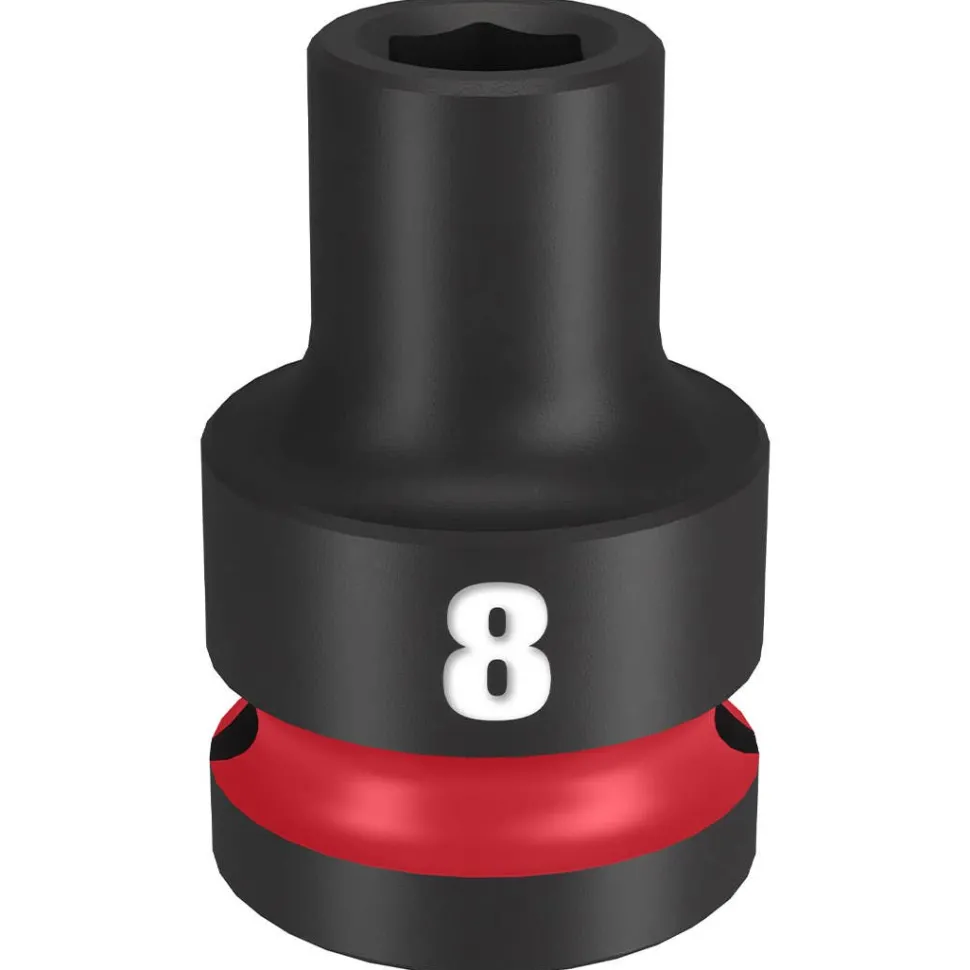 Milwaukee Shockwave Impact Duty 1/2" Drive 8mm Standard 6 Point Socket 49-66-6240