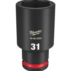 Milwaukee Shockwave Impact Duty 1/2" Drive 31mm Deep 6 Point Socket 49-66-6292
