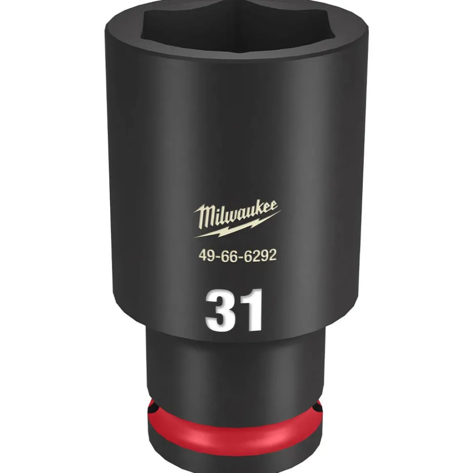 Milwaukee Shockwave Impact Duty 1/2" Drive 31mm Deep 6 Point Socket 49-66-6292