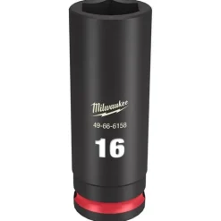 Milwaukee Shockwave Impact Duty 3/8'' Drive 16mm Deep 6 Point Socket 49-66-6158
