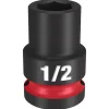 Milwaukee Shockwave Impact Duty 1/2" Drive 1/2" Standard 6 Point Socket 49-66-6202