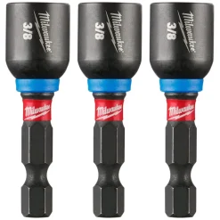 Milwaukee SHOCKWAVE Impact Duty 3/8" x 1-7/8" Magnetic Nut Driver 3PK 49-66-4525