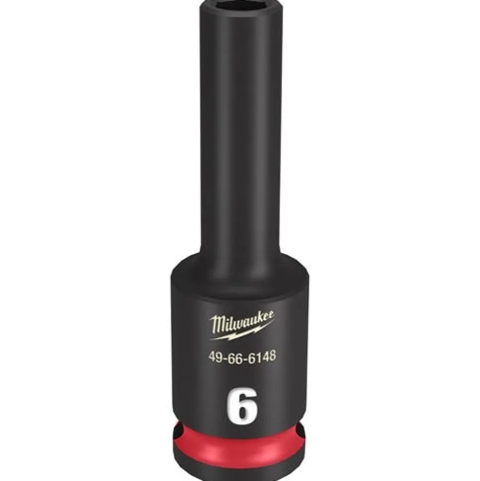 Milwaukee Shockwave Impact Duty 3/8'' Drive 6mm Deep 6 Point Socket 49-66-6148