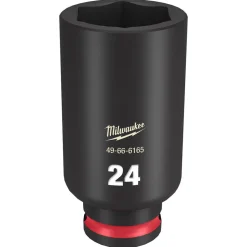 Milwaukee Shockwave Impact Duty 3/8" Drive 24mm Deep 6 Point Socket 49-66-6165