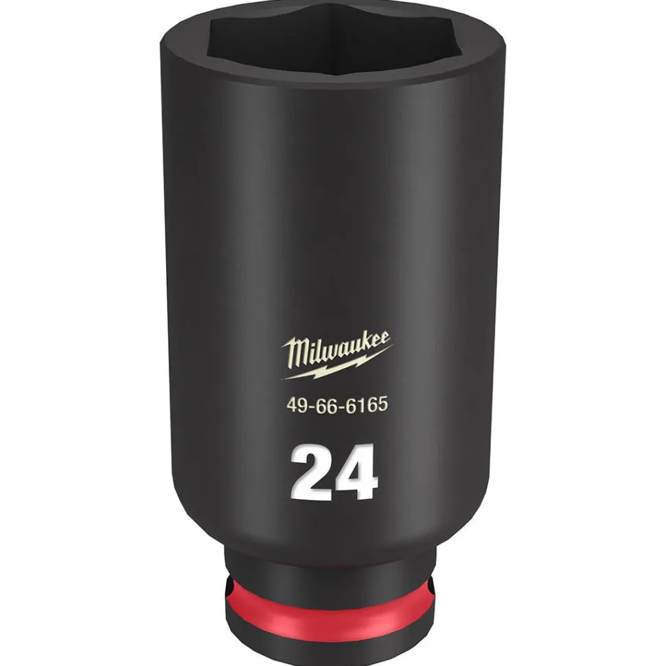 Milwaukee Shockwave Impact Duty 3/8" Drive 24mm Deep 6 Point Socket 49-66-6165