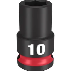 Milwaukee Shockwave Impact Duty 3/8'' Drive 10mm Standard 6 Point Socket 49-66-6134