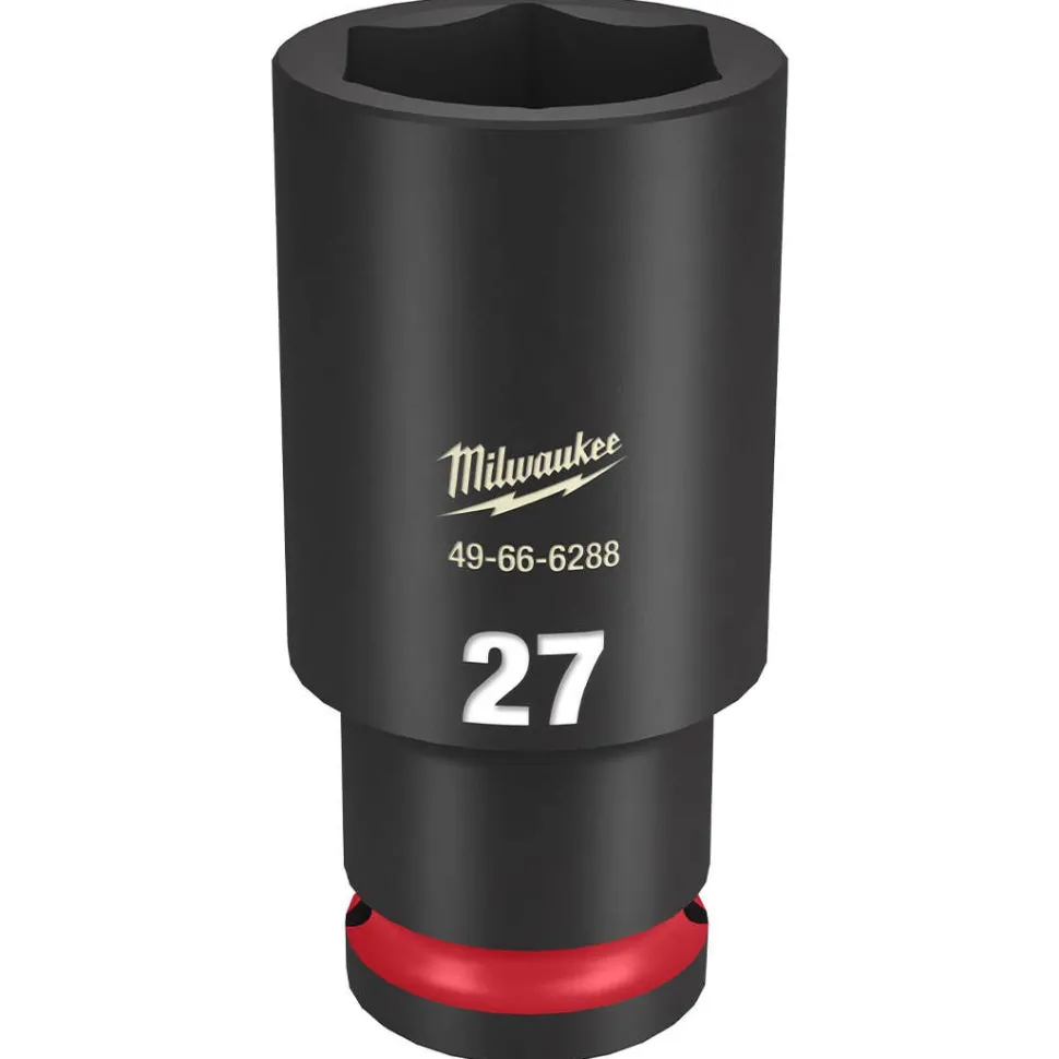 Milwaukee Shockwave Impact Duty 1/2" Drive 27mm Deep 6 Point Socket 49-66-6288