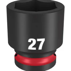 Milwaukee Shockwave Impact Duty 1/2" Drive 27mm Standard 6 Point Socket 49-66-6259