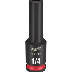 Milwaukee Shockwave Impact Duty 3/8'' Drive 1/4" Deep 6 Point Socket 49-66-6115