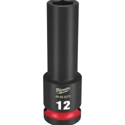Milwaukee Shockwave Impact Duty 1/2" Drive 12mm Deep 6 Point Socket 49-66-6273