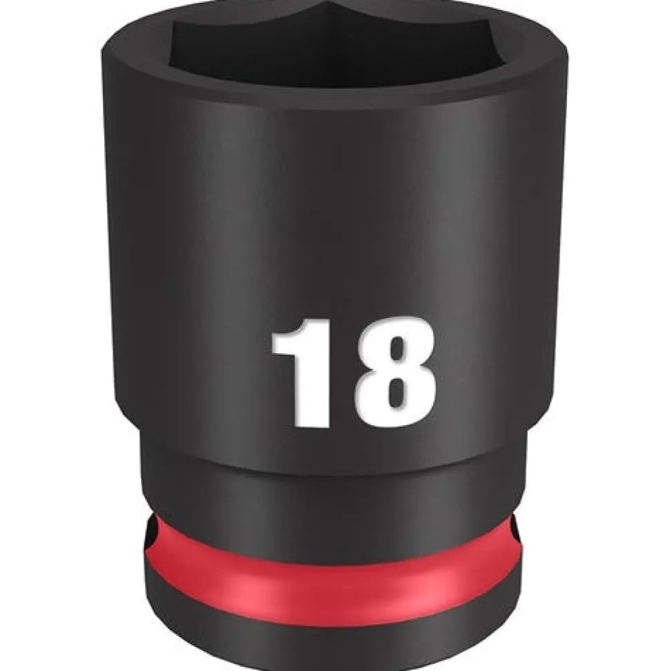Milwaukee Shockwave Impact Duty 3/8'' Drive 18mm Standard 6 Point Socket 49-66-6142