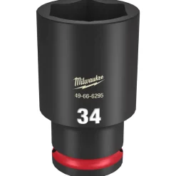 Milwaukee Shockwave Impact Duty 1/2" Drive 34mm Deep 6 Point Socket 49-66-6295