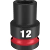 Milwaukee Shockwave Impact Duty 1/2" Drive 12mm Standard 6 Point Socket 49-66-6244