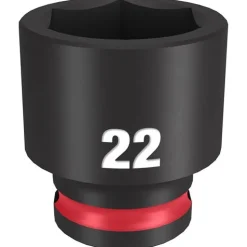 Milwaukee Shockwave Impact Duty 3/8'' Drive 22mm Standard 6 Point Socket 49-66-6145