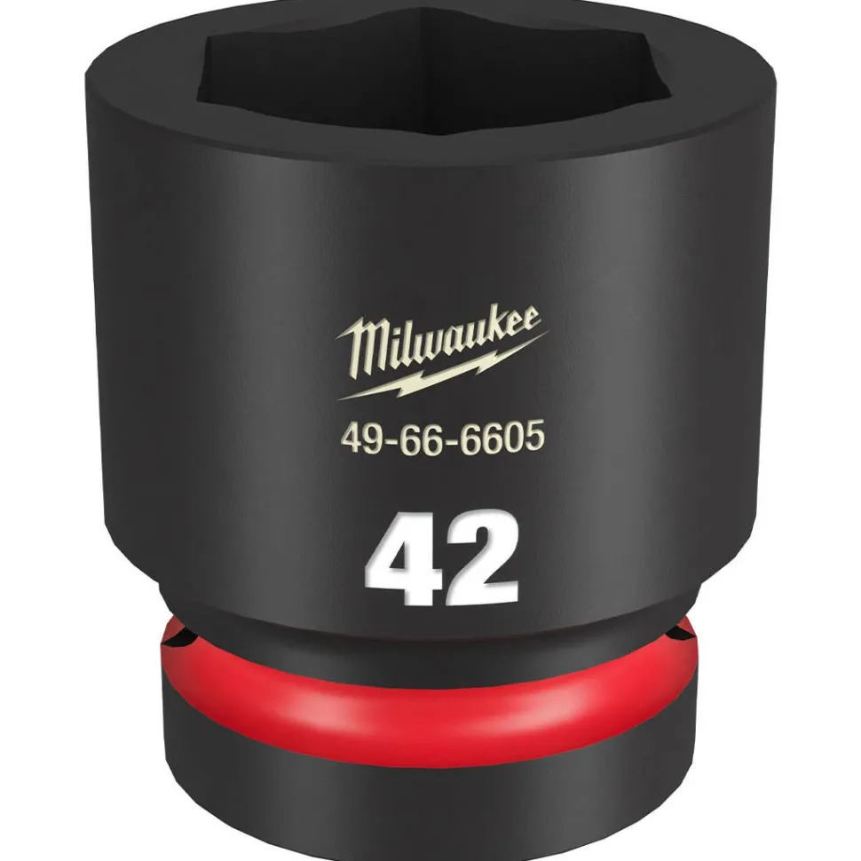 Milwaukee Shockwave Impact Duty 1" Drive 42mm Standard 6 Point Socket 49-66-6605