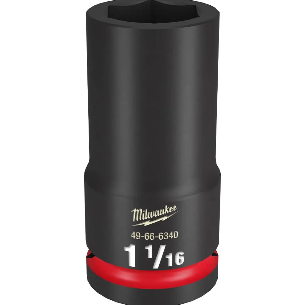 Milwaukee Shockwave Impact Duty 3/4" Drive 1-1/16" Deep 6 Point Socket 49-66-6340