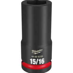 Milwaukee Shockwave Impact Duty 3/4" Drive 15/16" Deep 6 Point Socket 49-66-6338