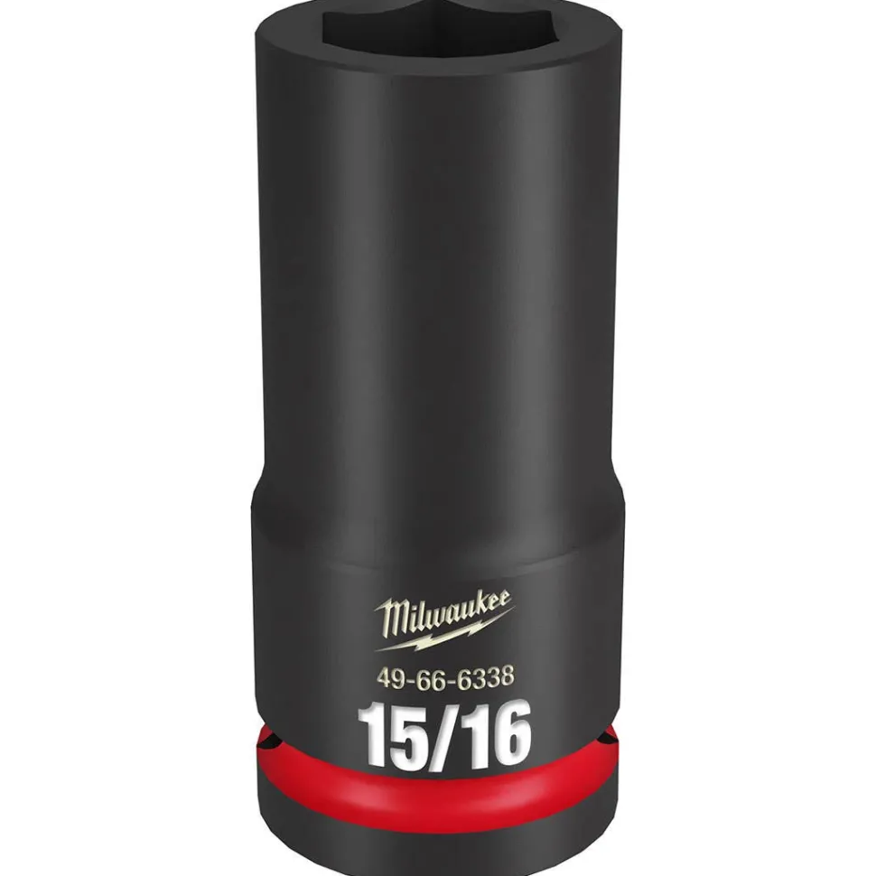 Milwaukee Shockwave Impact Duty 3/4" Drive 15/16" Deep 6 Point Socket 49-66-6338