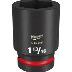 Milwaukee Shockwave Impact Duty 1" Drive 1-13/16" Deep 6 Point Socket 49-66-6517