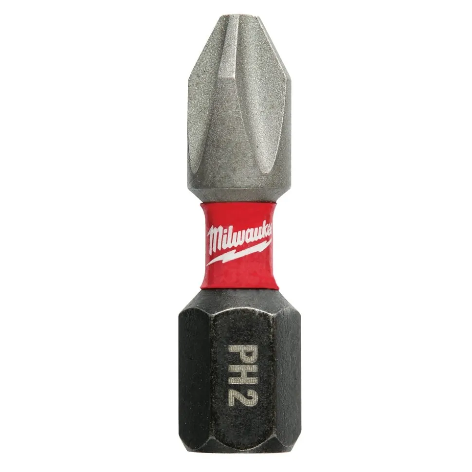 Milwaukee SHOCKWAVE Impact Phillips #2 Insert Bits 25 Pack 48-32-4112