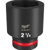 Milwaukee Shockwave Impact Duty 1" Drive 2-1/4" Deep 6 Point Socket 49-66-6521
