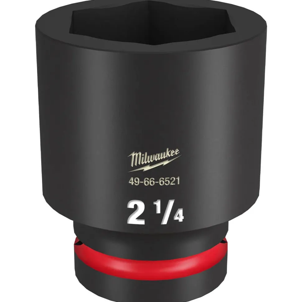 Milwaukee Shockwave Impact Duty 1" Drive 2-1/4" Deep 6 Point Socket 49-66-6521