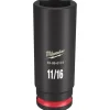 Milwaukee Shockwave Impact Duty 3/8'' Drive 11/16" Deep 6 Point Socket 49-66-6124