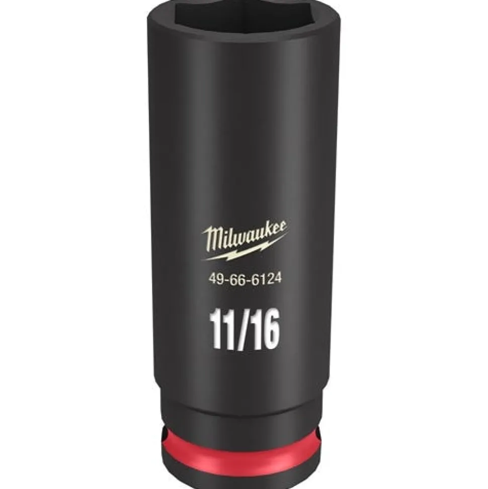Milwaukee Shockwave Impact Duty 3/8'' Drive 11/16" Deep 6 Point Socket 49-66-6124