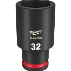 Milwaukee Shockwave Impact Duty 1/2" Drive 32mm Deep 6 Point Socket 49-66-6293