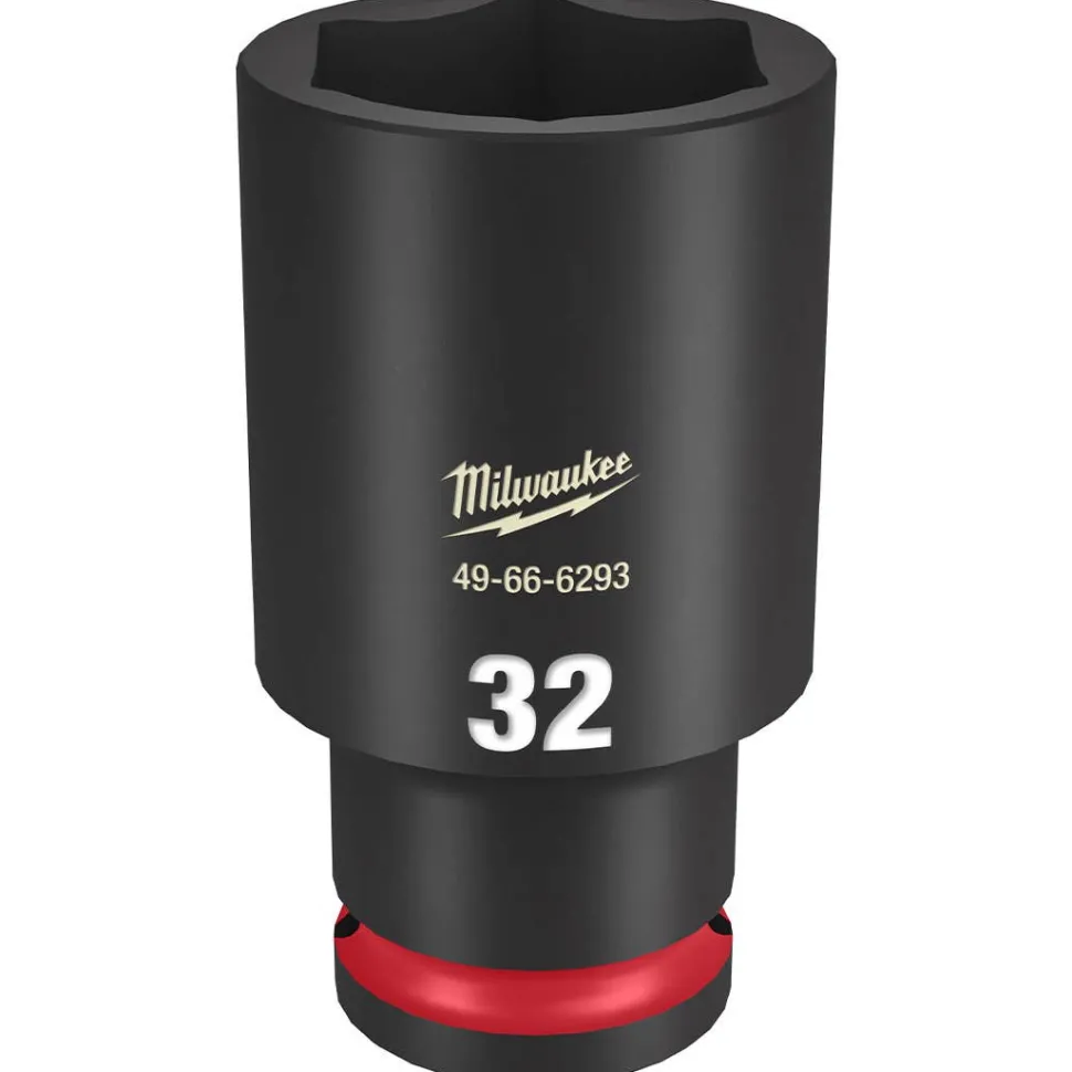 Milwaukee Shockwave Impact Duty 1/2" Drive 32mm Deep 6 Point Socket 49-66-6293