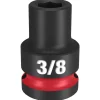 Milwaukee Shockwave Impact Duty 1/2" Drive 3/8" Standard 6 Point Socket 49-66-6200
