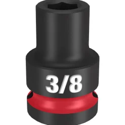 Milwaukee Shockwave Impact Duty 1/2" Drive 3/8" Standard 6 Point Socket 49-66-6200
