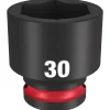 Milwaukee Shockwave Impact Duty 1/2" Drive 30mm Standard 6 Point Socket 49-66-6262