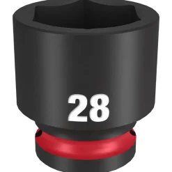 Milwaukee Shockwave Impact Duty 1/2" Drive 28mm Standard 6 Point Socket 49-66-6260