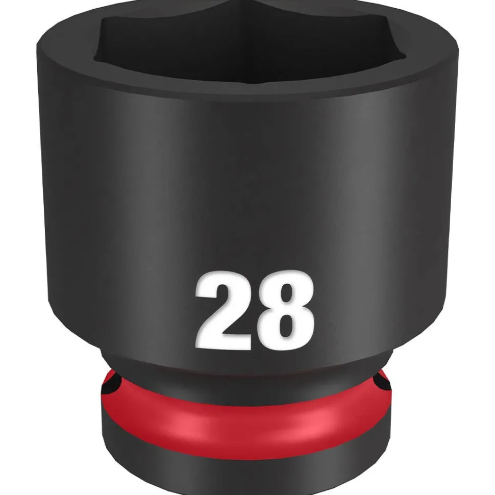 Milwaukee Shockwave Impact Duty 1/2" Drive 28mm Standard 6 Point Socket 49-66-6260