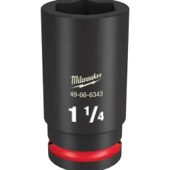 Milwaukee Shockwave Impact Duty 3/4" Drive 1-1/4" Deep 6 Point Socket 49-66-6343