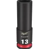 Milwaukee Shockwave Impact Duty 3/8'' Drive 13mm Deep 6 Point Socket 49-66-6155