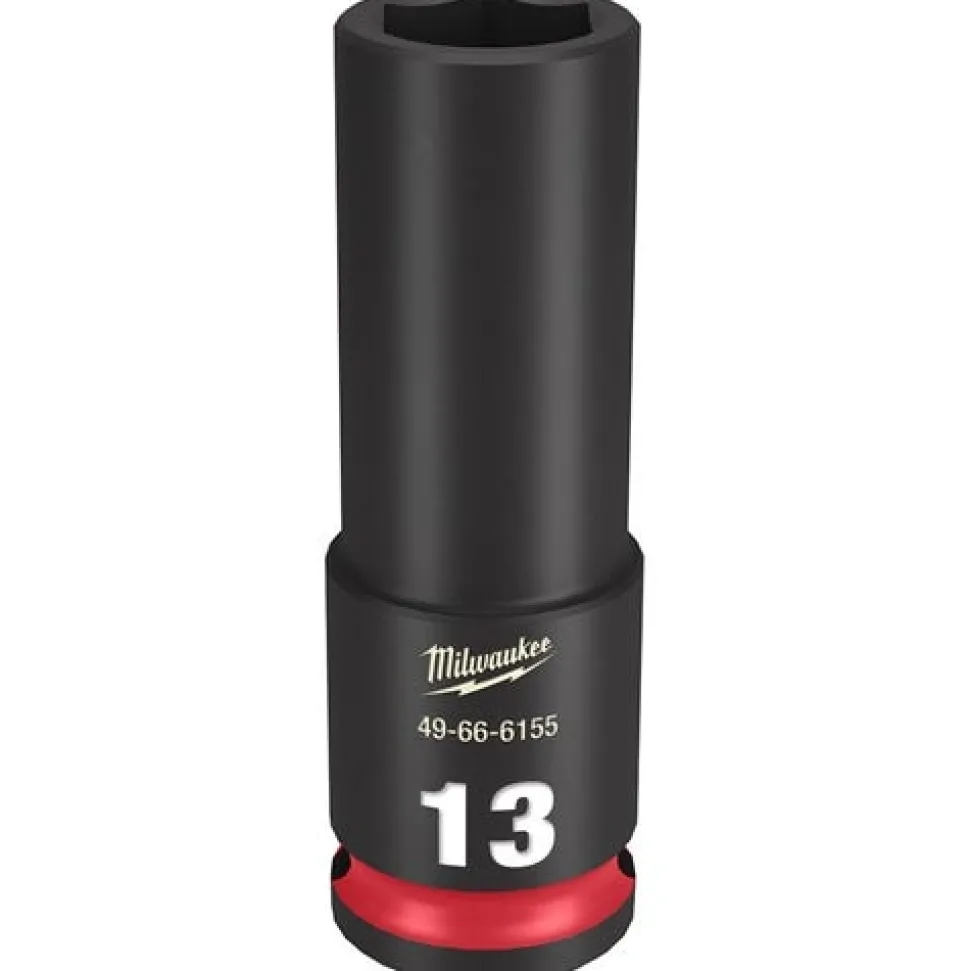 Milwaukee Shockwave Impact Duty 3/8'' Drive 13mm Deep 6 Point Socket 49-66-6155