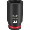 Milwaukee Shockwave Impact Duty 3/4" Drive 34mm Deep 6 Point Socket 49-66-6409