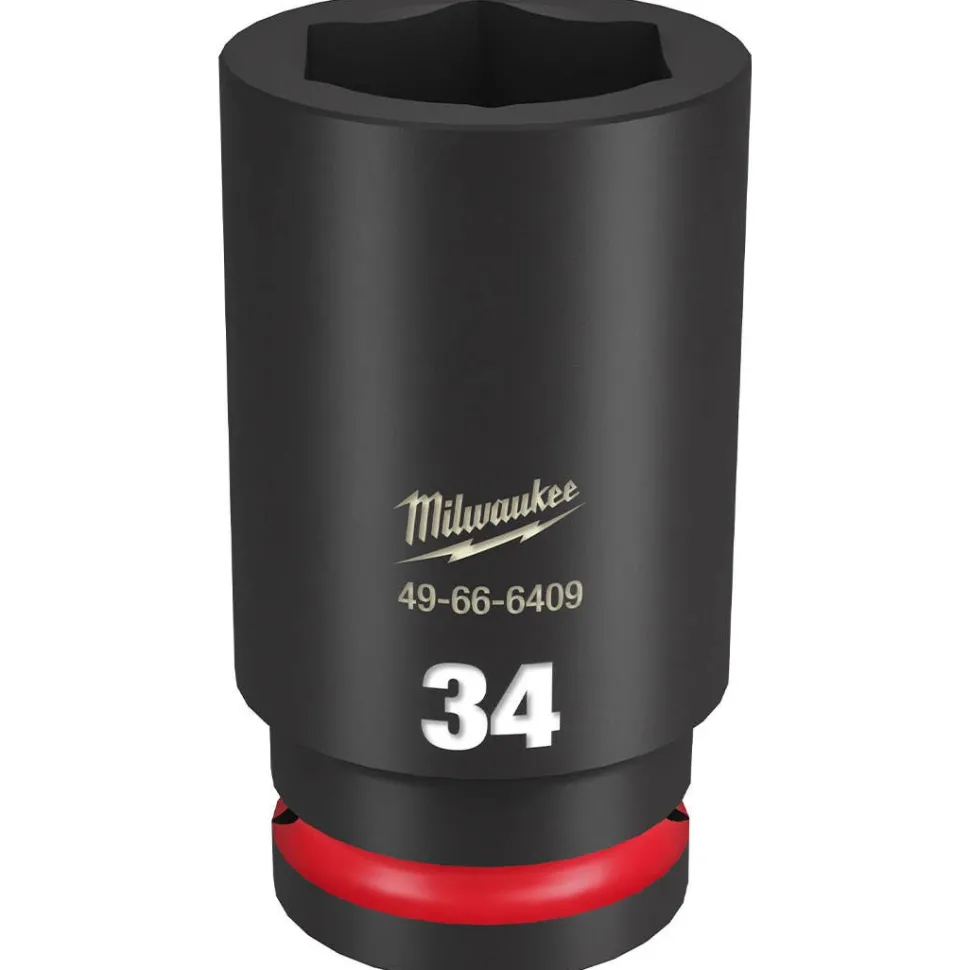 Milwaukee Shockwave Impact Duty 3/4" Drive 34mm Deep 6 Point Socket 49-66-6409