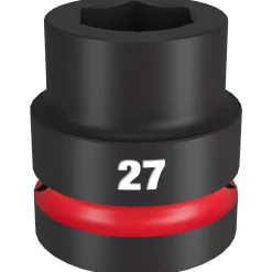 Milwaukee Shockwave Impact Duty 1" Drive 27mm Standard 6 Point Socket 49-66-6592