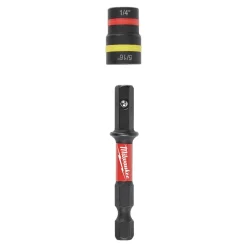 Milwaukee SHOCKWAVE Impact Duty 1/4" and 5/16" x 2-1/4" QUIK-CLEAR 2-in-1 Magnetic Nut Driver 49-66-4542