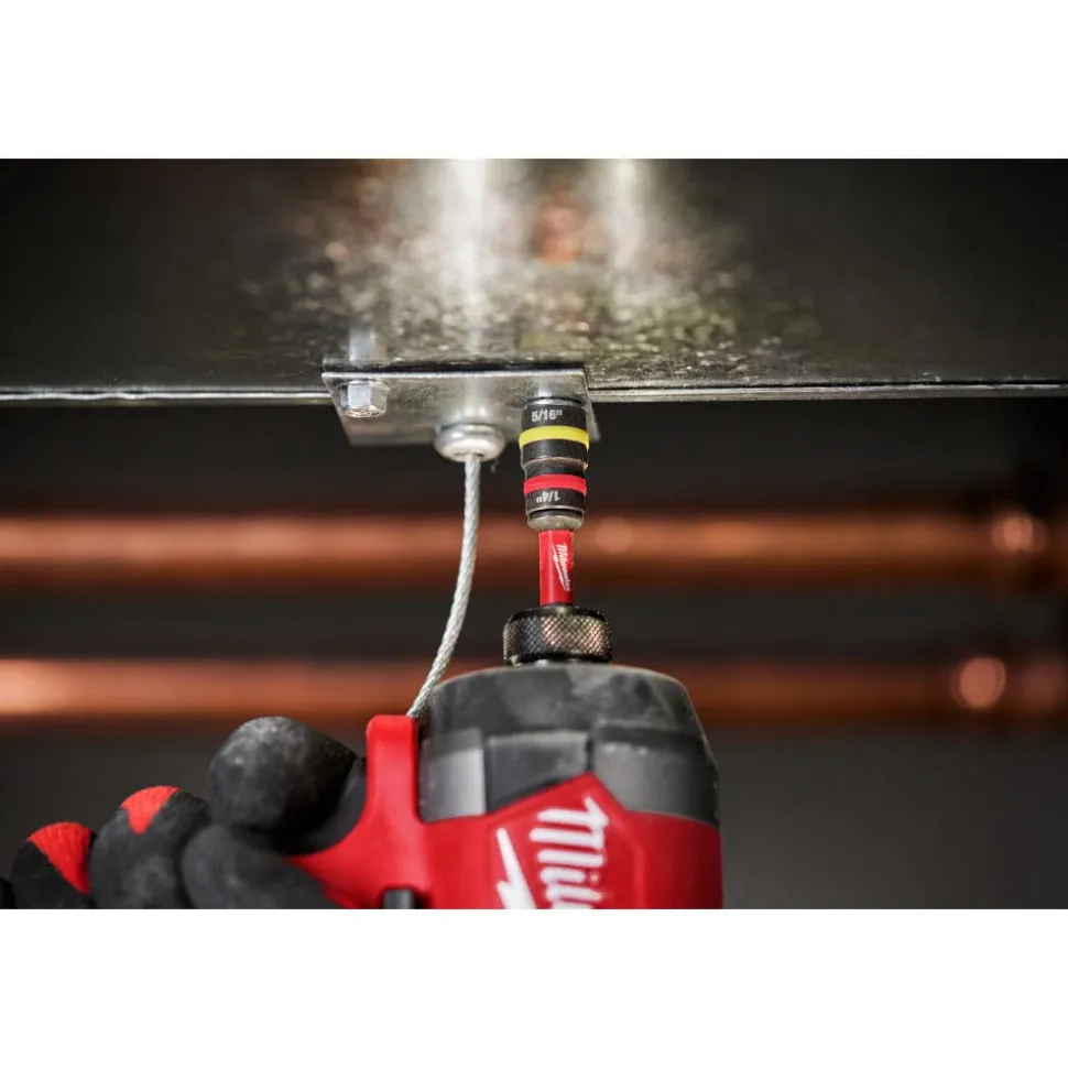 Milwaukee SHOCKWAVE Impact Duty 1/4" and 5/16" x 2-1/4" QUIK-CLEAR 2-in-1 Magnetic Nut Driver 49-66-4542