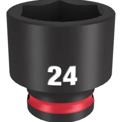 Milwaukee Shockwave Impact Duty 3/8'' Drive 24mm Standard 6 Point Socket 49-66-6147