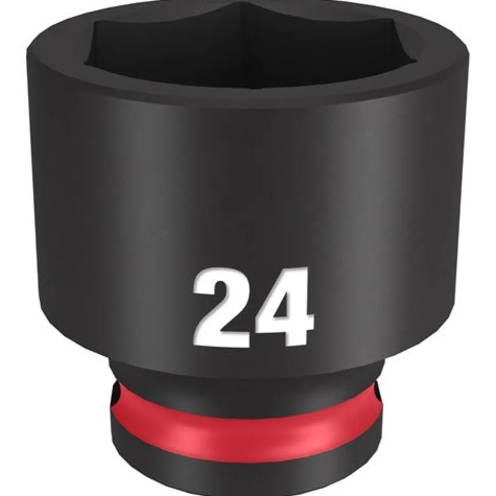 Milwaukee Shockwave Impact Duty 3/8'' Drive 24mm Standard 6 Point Socket 49-66-6147