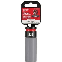 Milwaukee SHOCKWAVE Impact Duty 1/2" Drive 17MM Metric Lug Nut Wheel Socket 49-66-7802